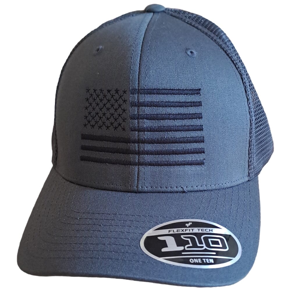 American Flag Flexfit Adjustable Mesh Back Hat Eagle Six Gear