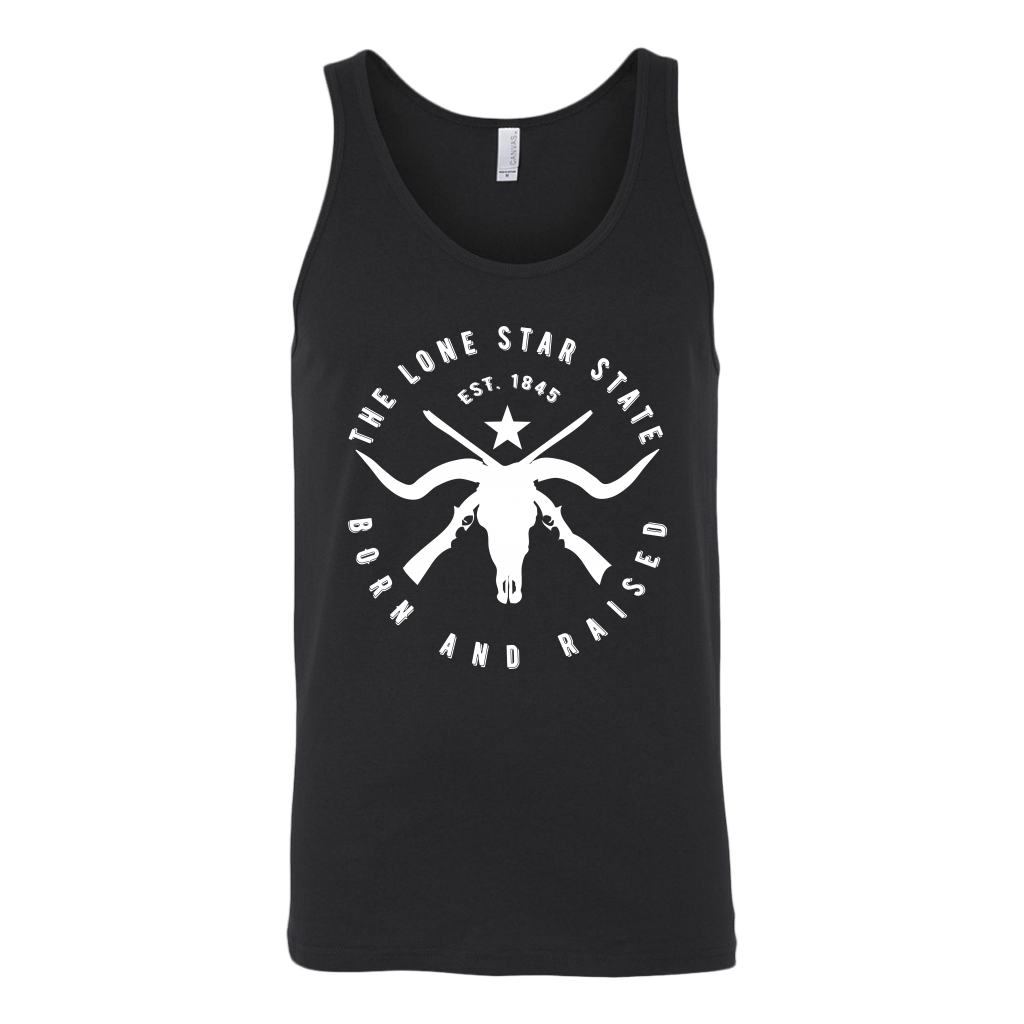 Texas Lone Star State - Born and Raised Tank Top