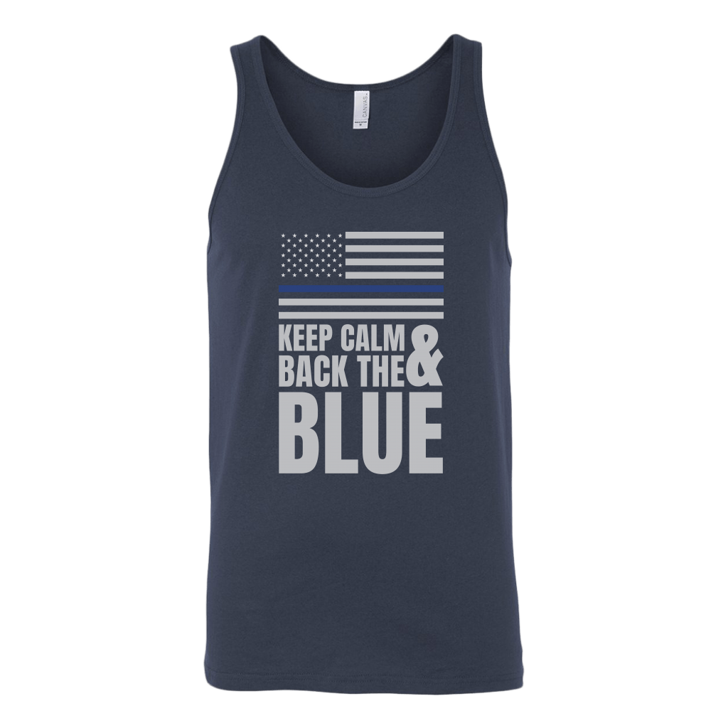 Keep Calm And Back The Blue Tank Top