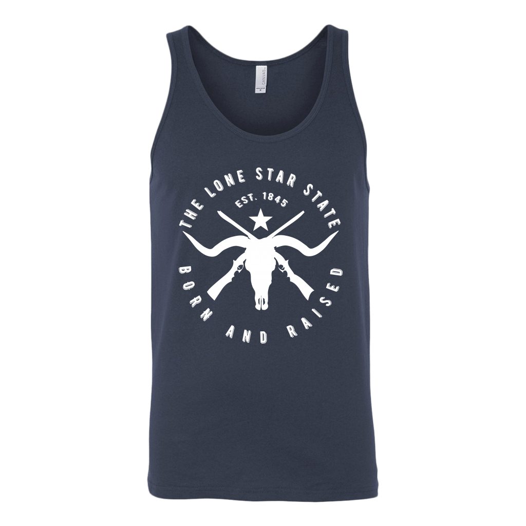 Texas Lone Star State - Born and Raised Tank Top