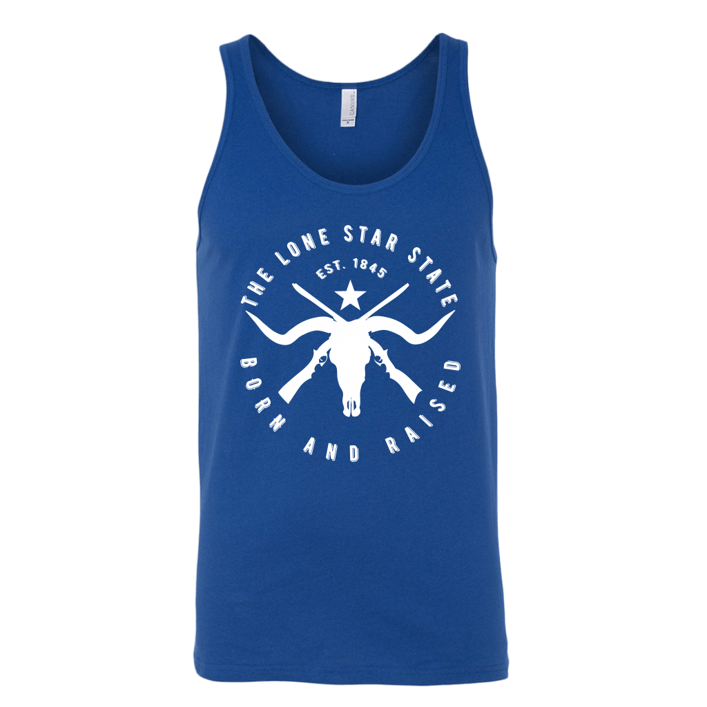 Texas Lone Star State - Born and Raised Tank Top