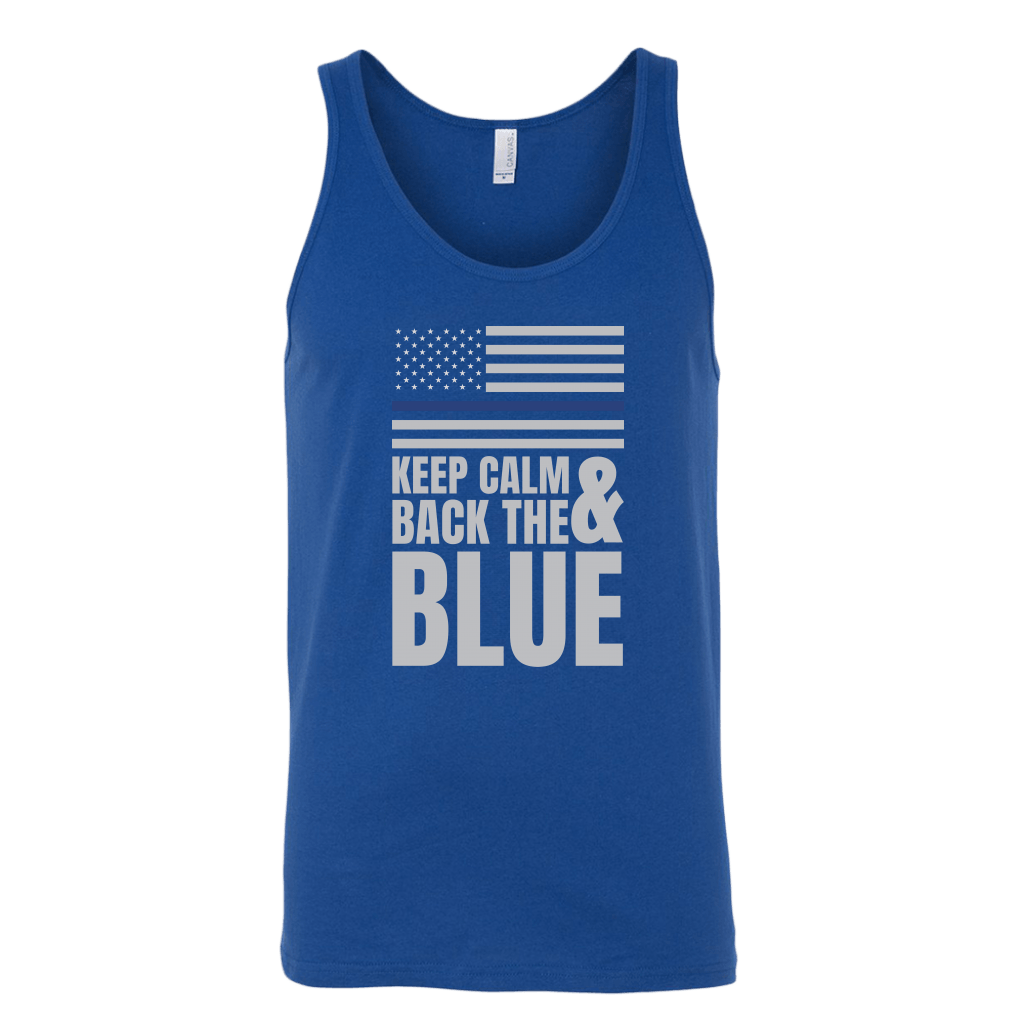 Keep Calm And Back The Blue Tank Top