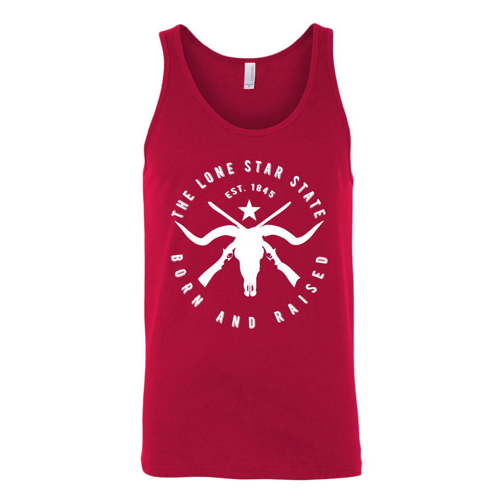 Texas Lone Star State - Born and Raised Tank Top