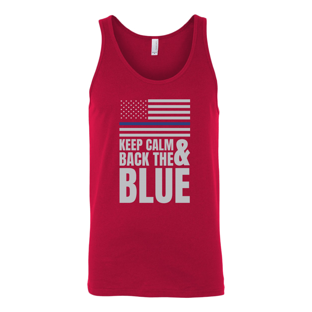 Keep Calm And Back The Blue Tank Top