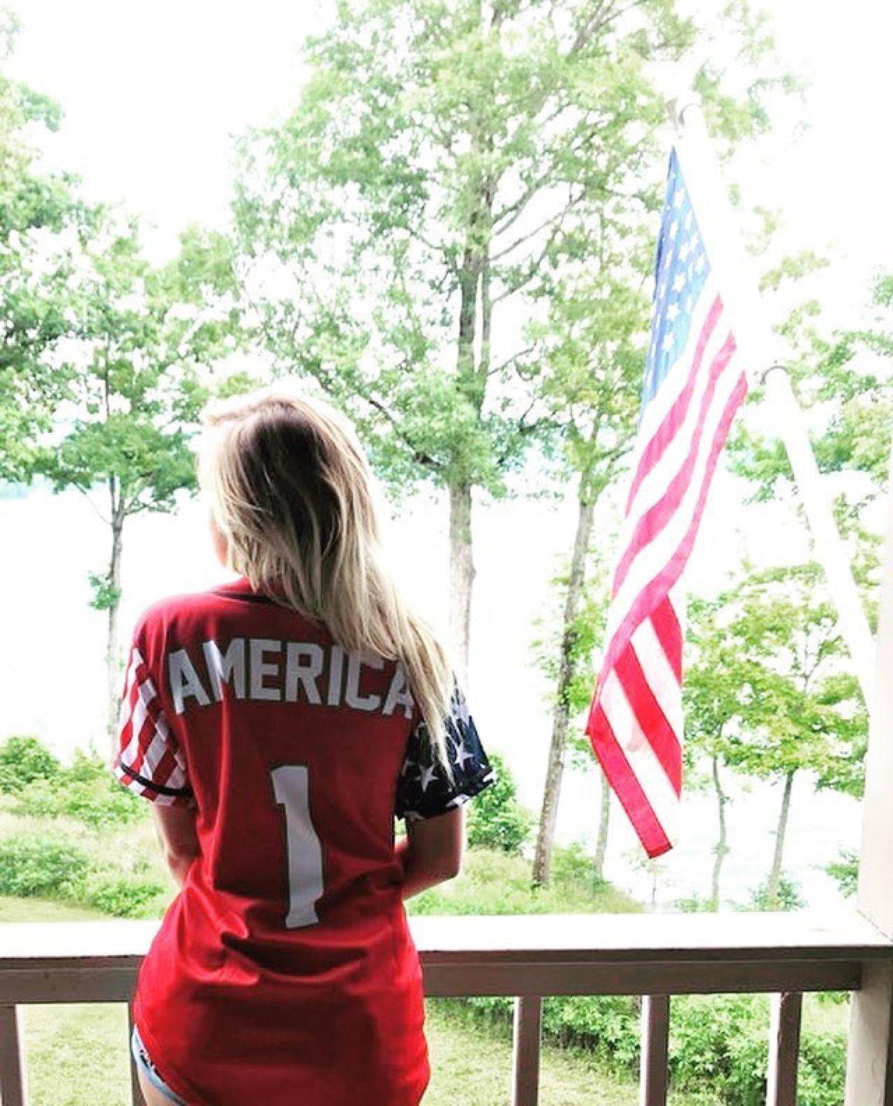 Red America #1 Baseball Jersey - Greater Half