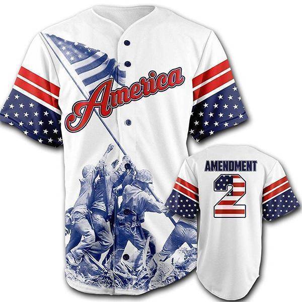 Team America 2/A  Baseball Jersey - Greater Half