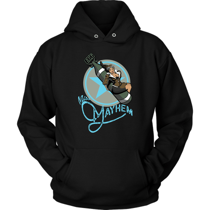 Miss Mayhem Nose Art Unisex Hoodie