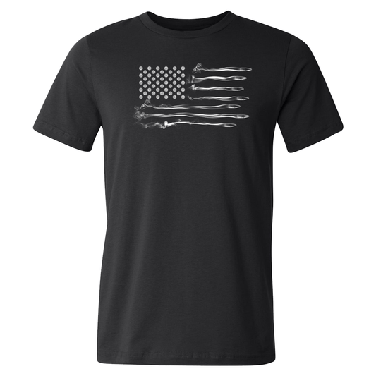 Distressed Fishing USA Flag Men's Pure Cotton Sleeveless T-Shirt