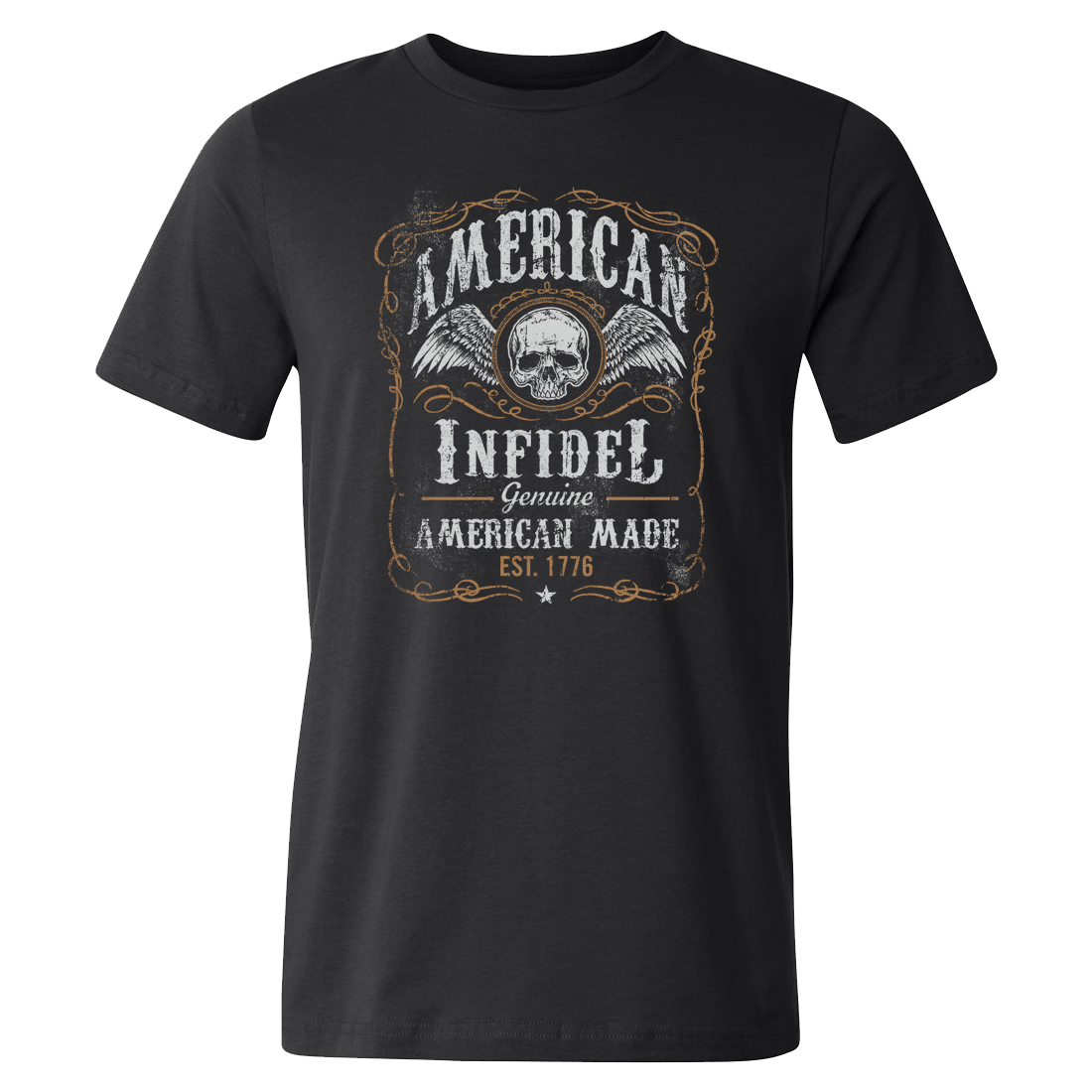 Genuine American Infidel T-Shirt | Proudly Made in the USA – Eagle Six Gear