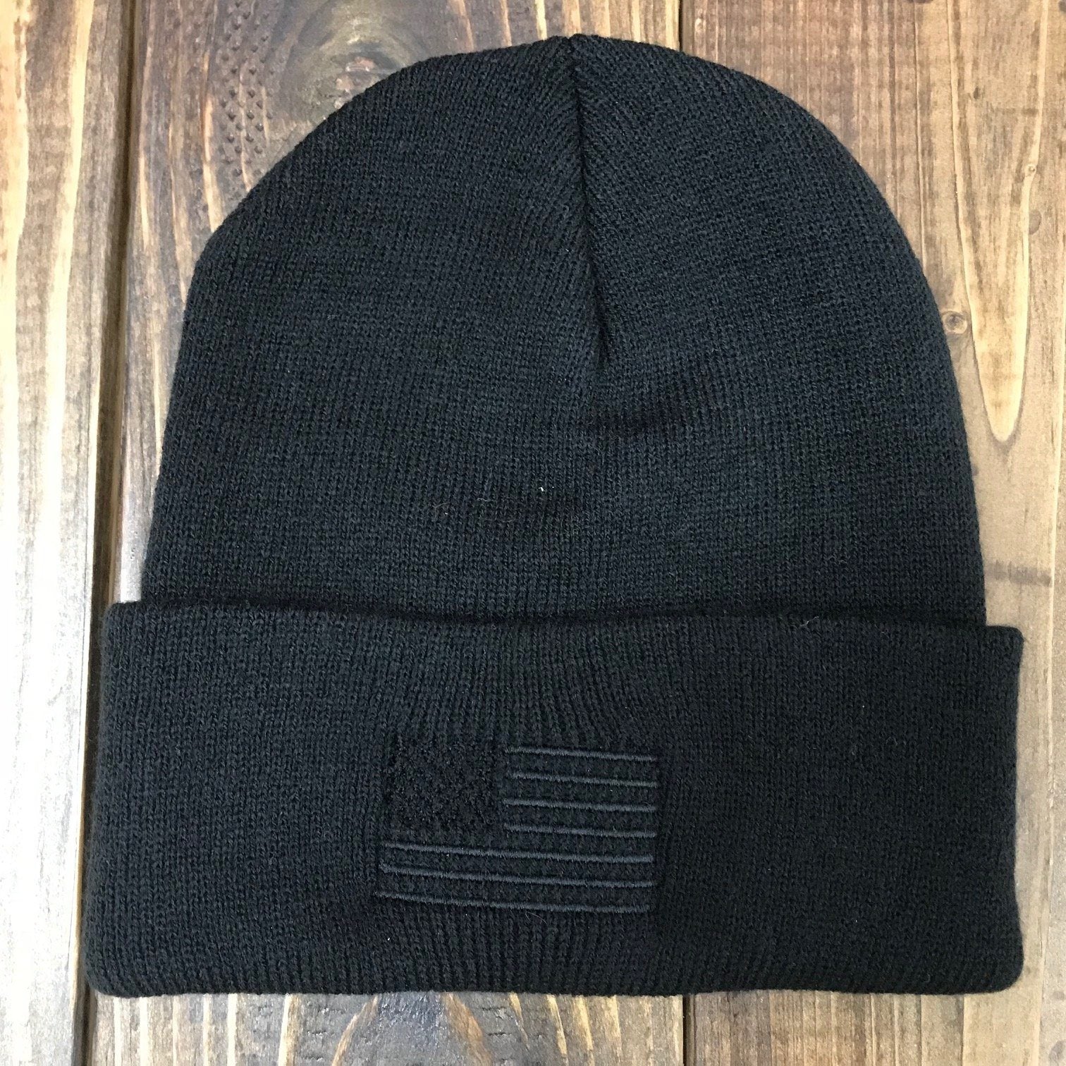 Blackout Flag Folded Beanie - Clearance