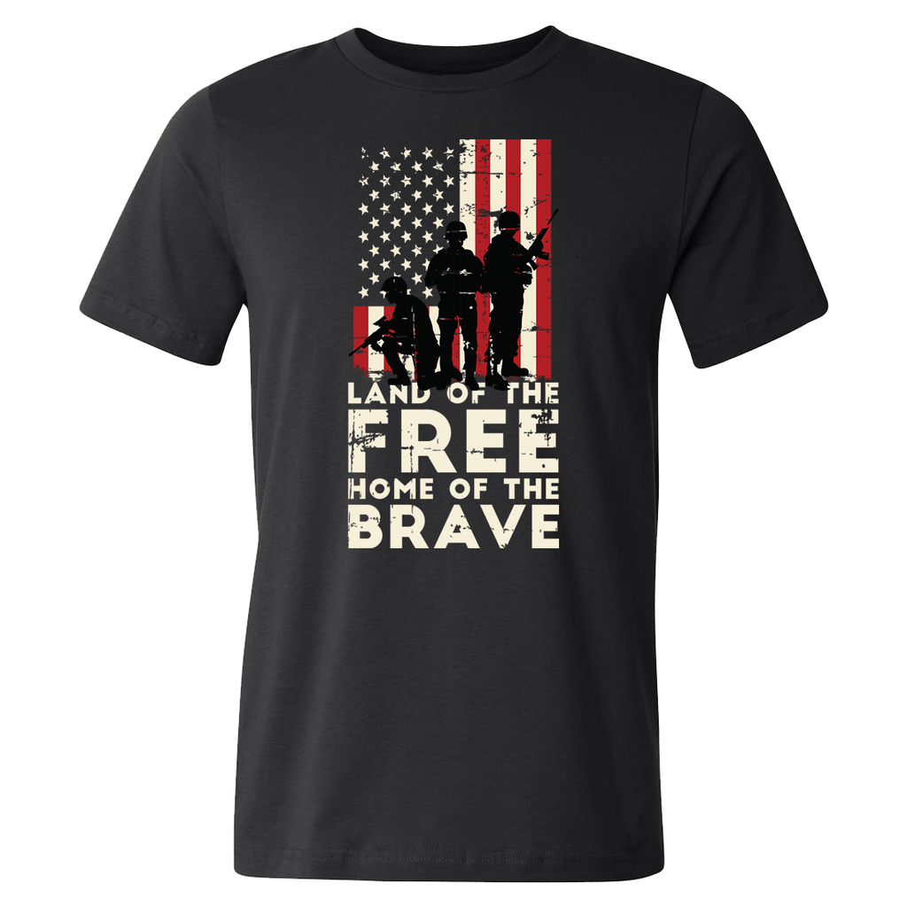 Land of the Free Home of the Brave Tee Shirt | Made in the USA – Eagle ...