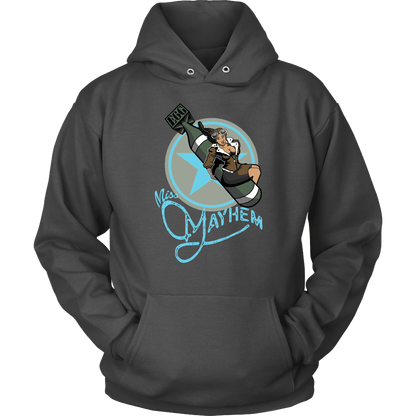 Miss Mayhem Nose Art Unisex Hoodie