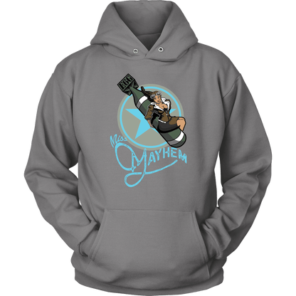 Miss Mayhem Nose Art Unisex Hoodie